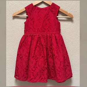 Mia & Mimi Red Lace Little Girl Dress Size 3